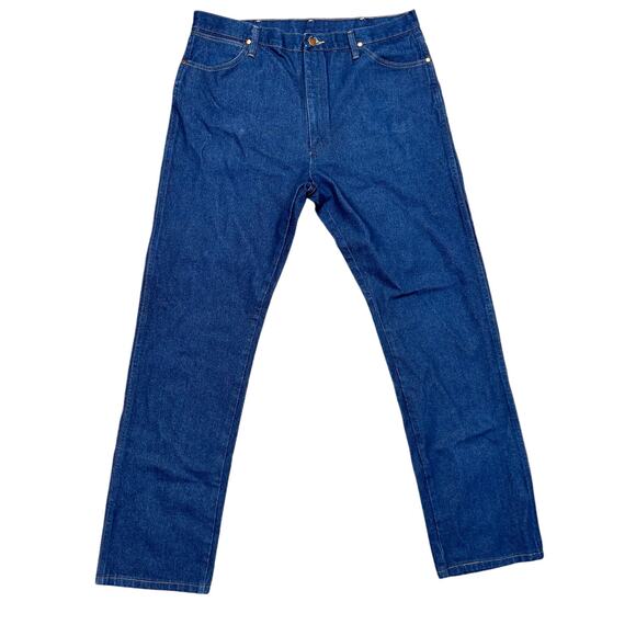 Wrangler‎ A001 Men’s Cowboy Cut 100% Cotton Western Blue Jeans 38 x 34 Preowned - Picture 5 of 9